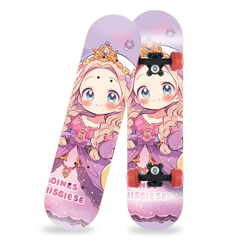 Cartoon-Inspired Mini Skateboard Bowlift