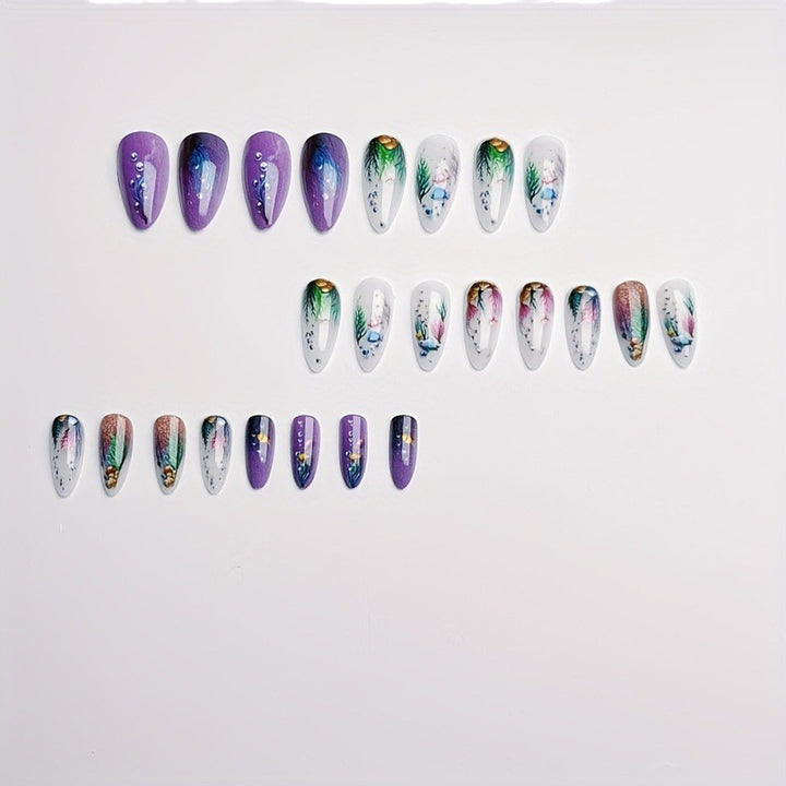 Marine-Inspired 3D Nail Art Bowlift