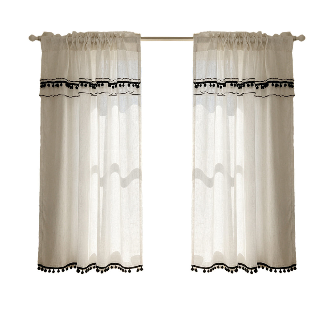 Elegant Sheer Lace Window Curtains