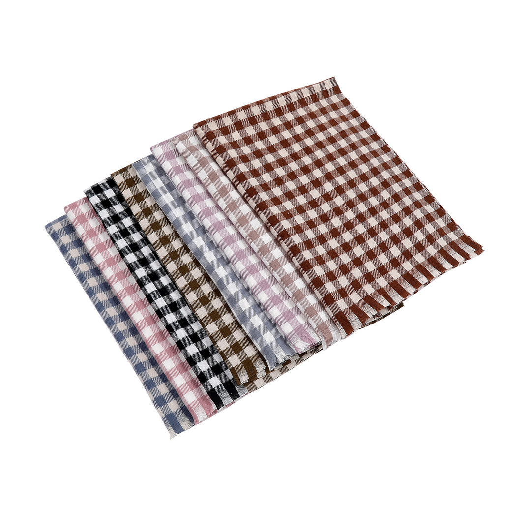 Ladies comfortable check scarf Bowlift