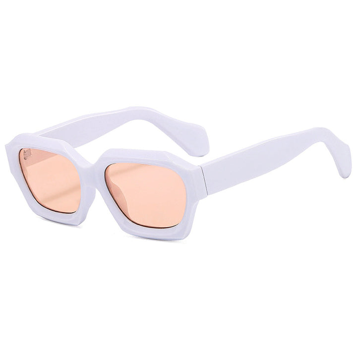 Women's designer sunglasses with distinctive geometric frame and polarized lenses Bowlift