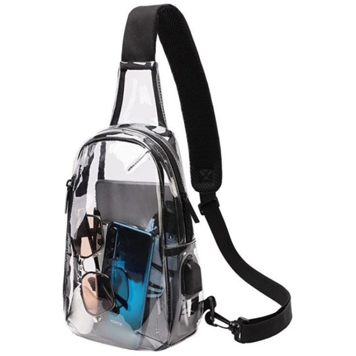 Transparent Shoulder Bag with Secure Access Bowlift