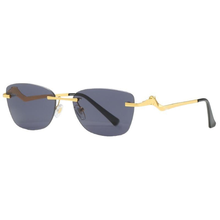 Women's fashionable sunglasses with asymmetrical frame and comfortable nose pads Bowlift