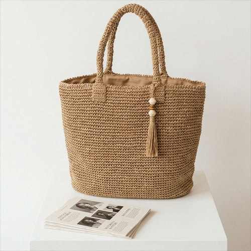 Macramé bag with tassel details Bowlift