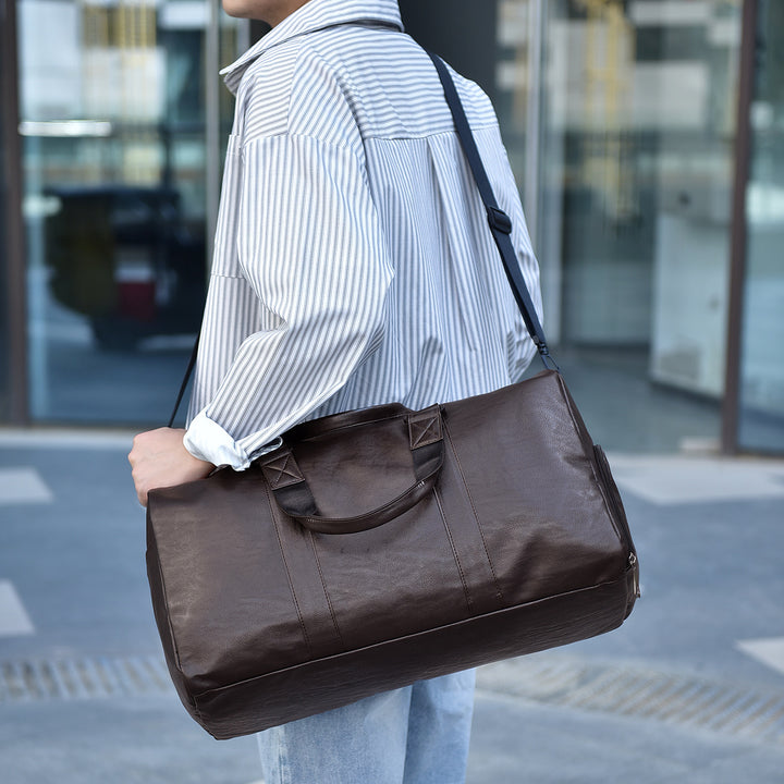 Premium Stylish Leather Duffel Bag Bowlift