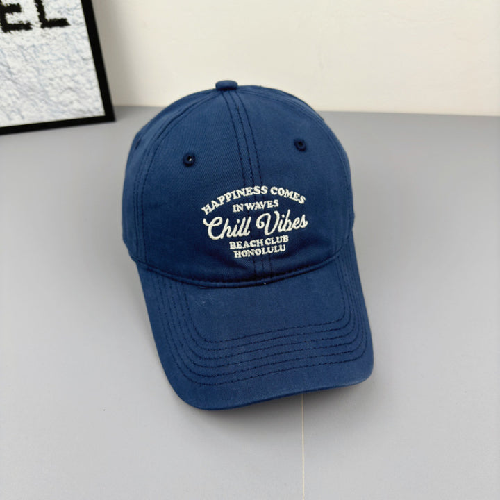 Men's Embroidered Chill Vibes Baseball Cap Bowlift