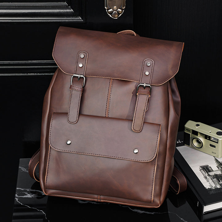 Elegant Backpack Made of Durable Faux Leather Bowlift
