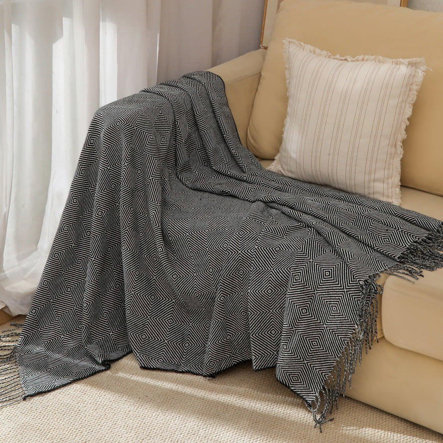 Decorative Woven Throw Blanket Bowlift