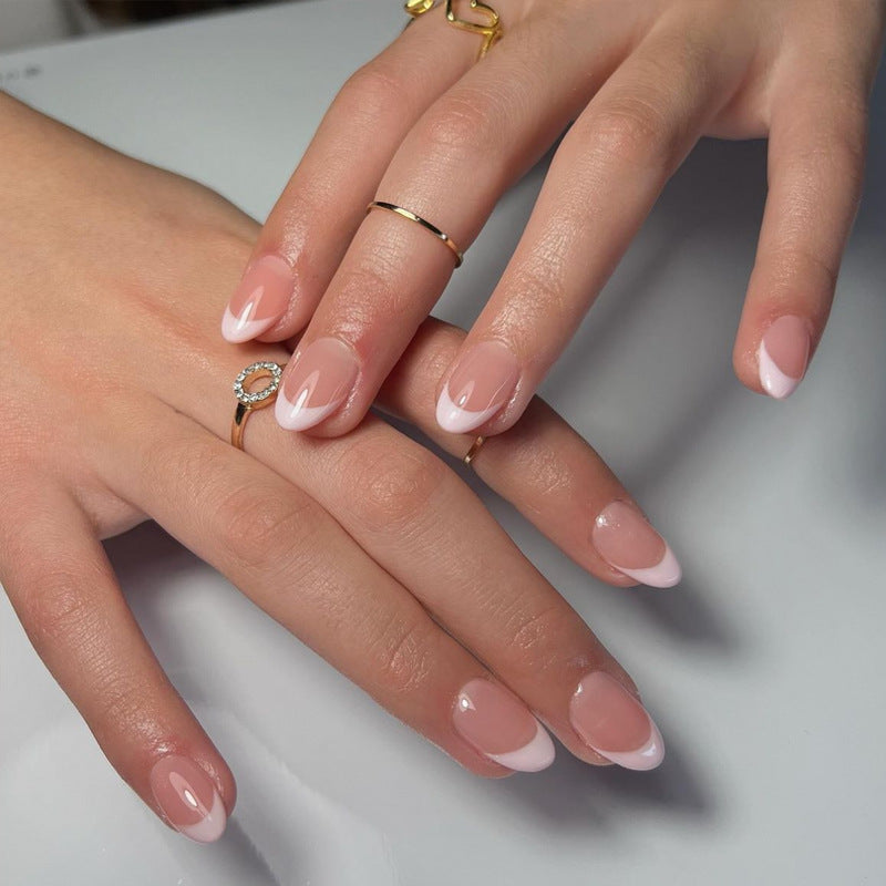Premium French Tip Press-On Nails Bowlift 1789389350
