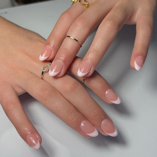 Premium French Tip Press-On Nails Bowlift 1789389350