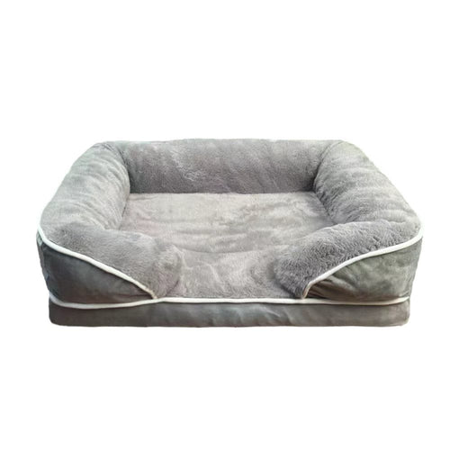Plush Orthopedic  Lounger  Dog Bed