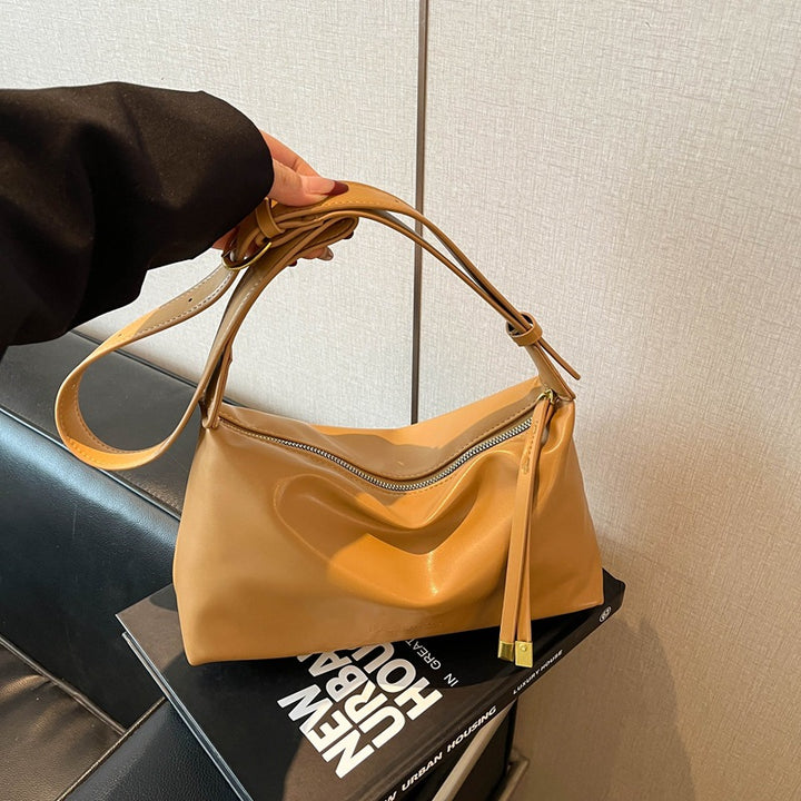 WoModern Minimalist Leather Handbag Bowlift