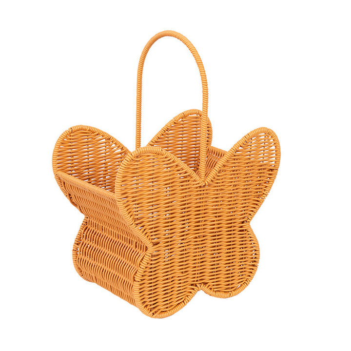 Butterfly-Shaped Woven Storage Basket Bowlift