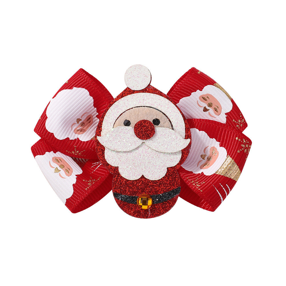 Festive Holiday Hair Bow Clip Bowlift