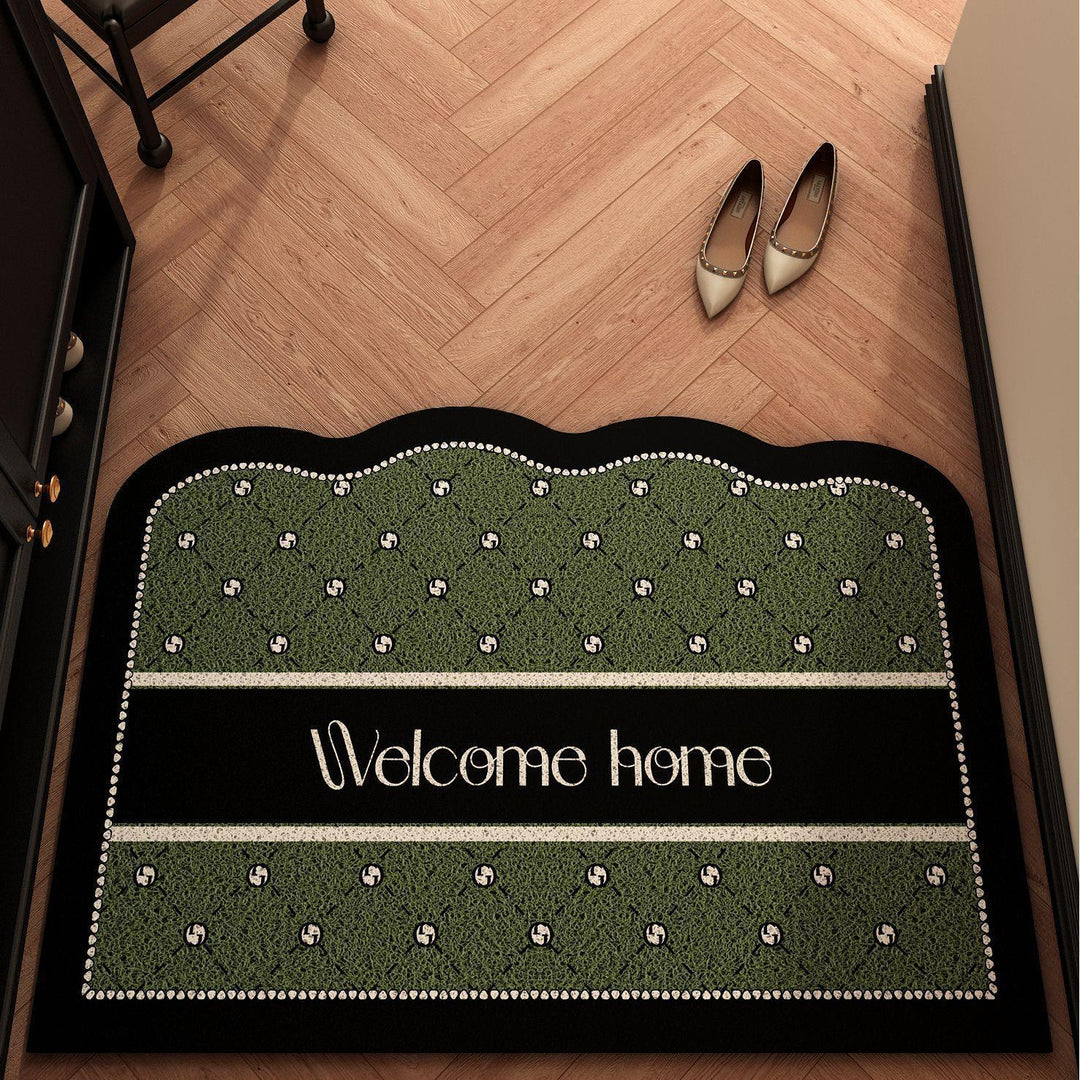 Floral-Themed Welcome Mat Bowlift