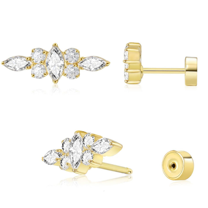 Ear studs with flat back | Bowlift