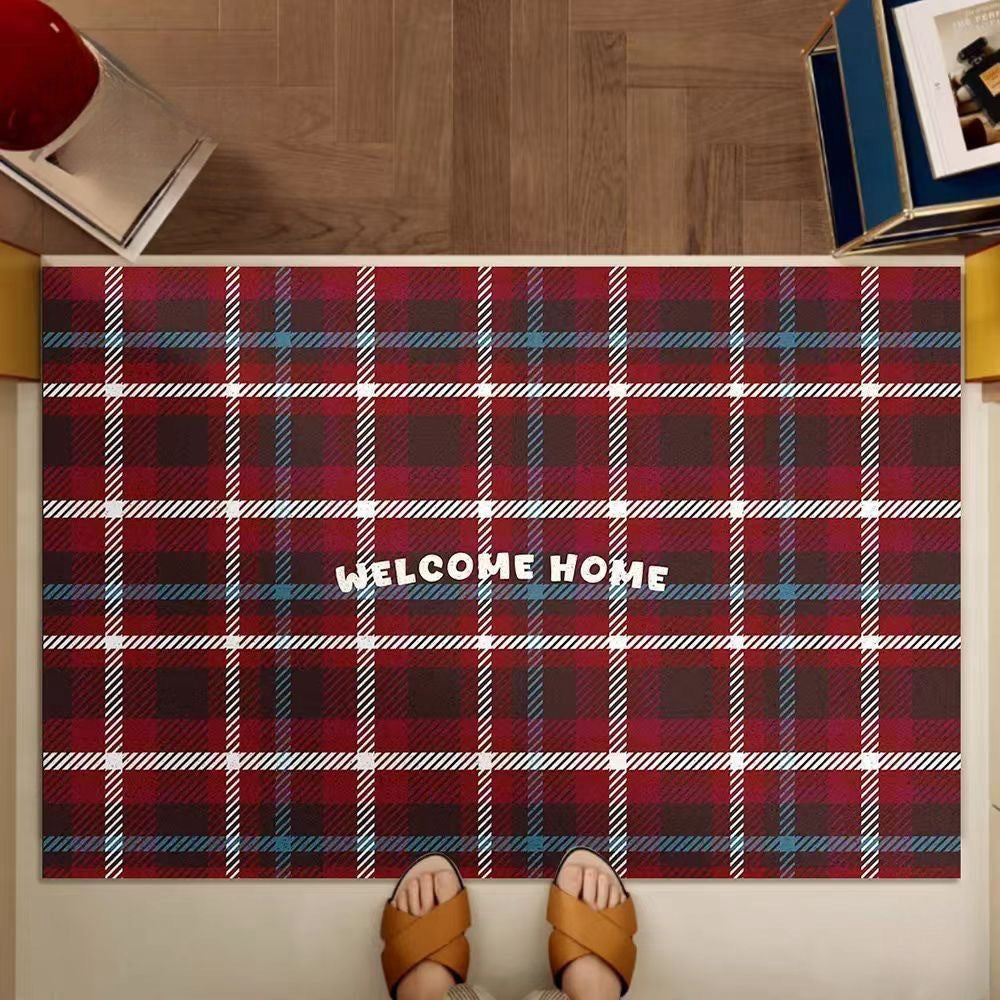 Plaid Welcome Mat Bowlift