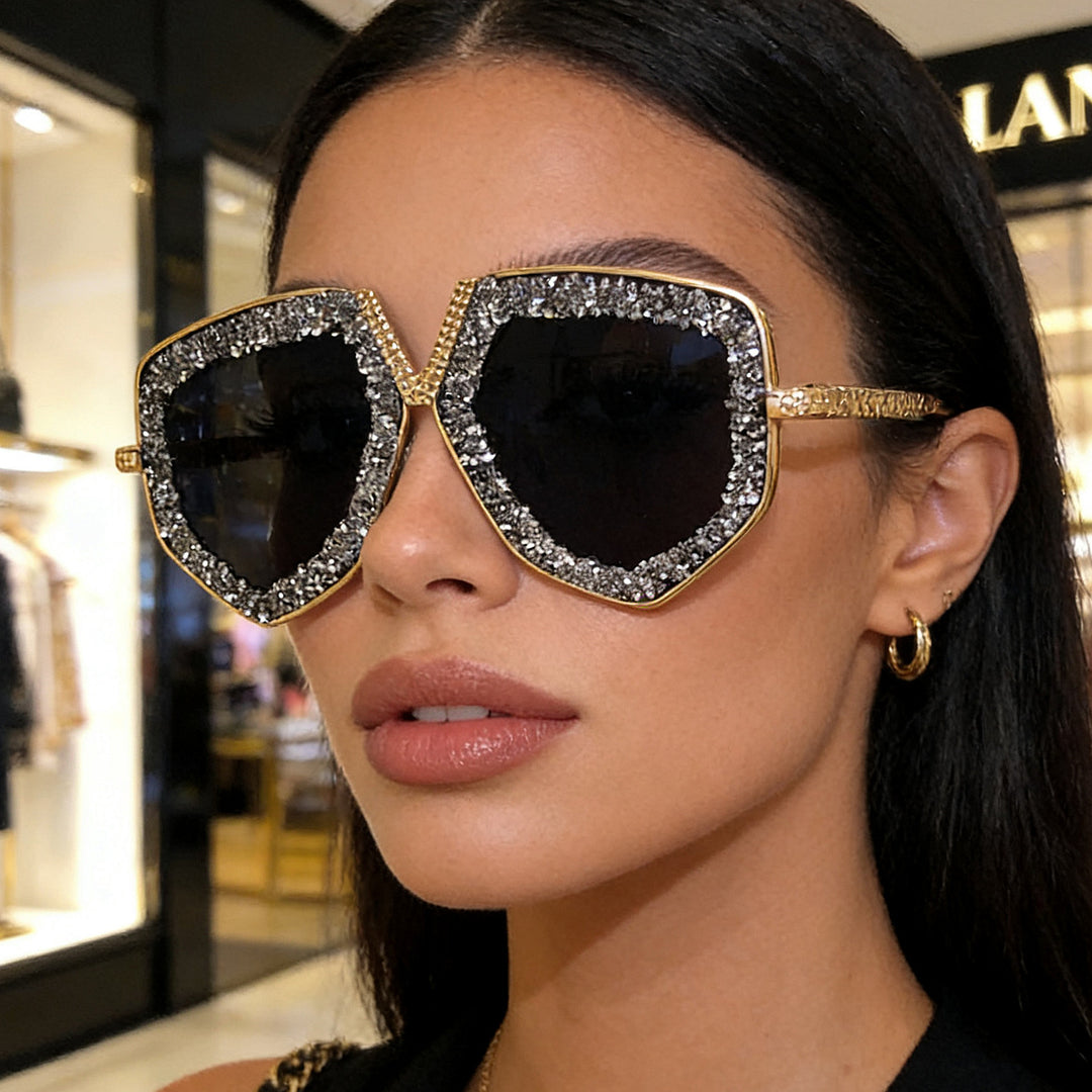Ladies fashionable sunglasses with sparkling frame and elegant shape Bowlift