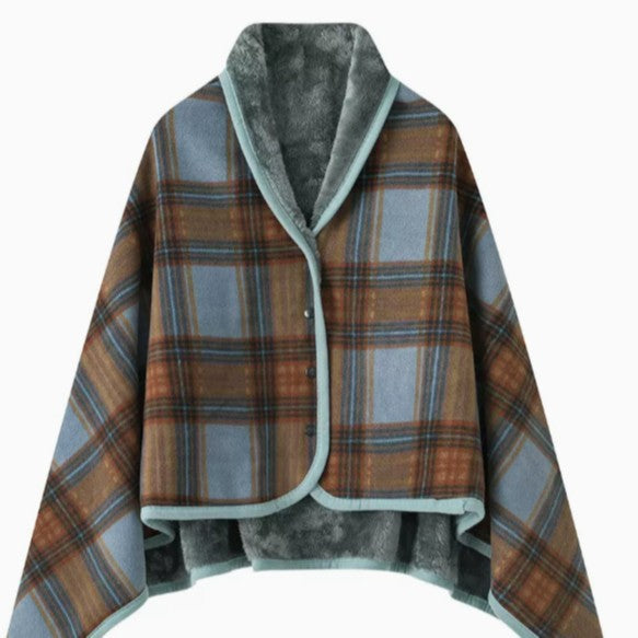 Ladies' wrap blanket made of cozy wool blend Bowlift