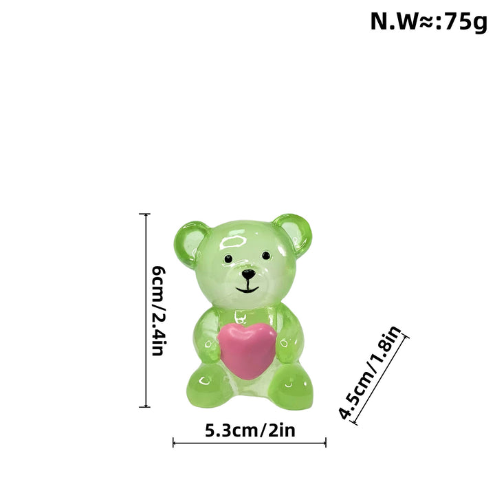 Decorative bear figure with heart Bowlift