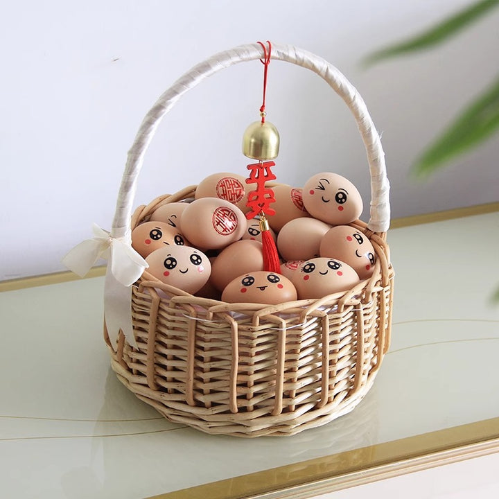 Ladies natural basket with decorative bow decoration Bowlift