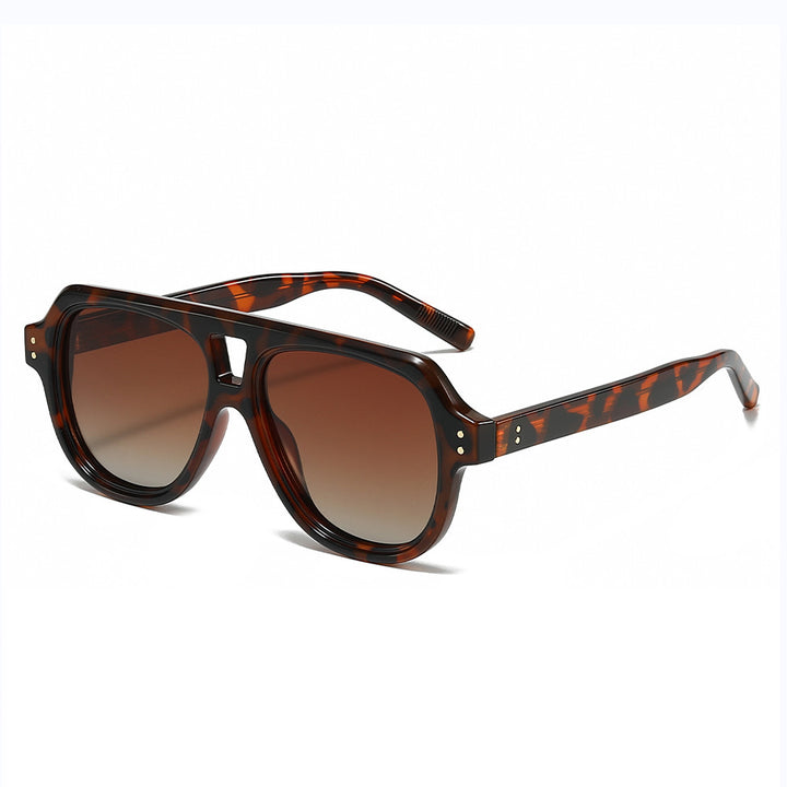 Retro-Inspired Tortoise Shell Frame Sunglasses Bowlift