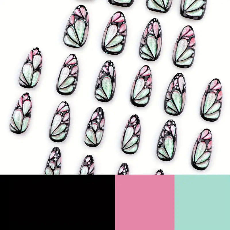 Artistic Butterfly Nail Art Extensions Bowlift