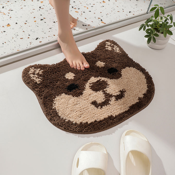 Cute Animal Character Bath Mat Bowlift