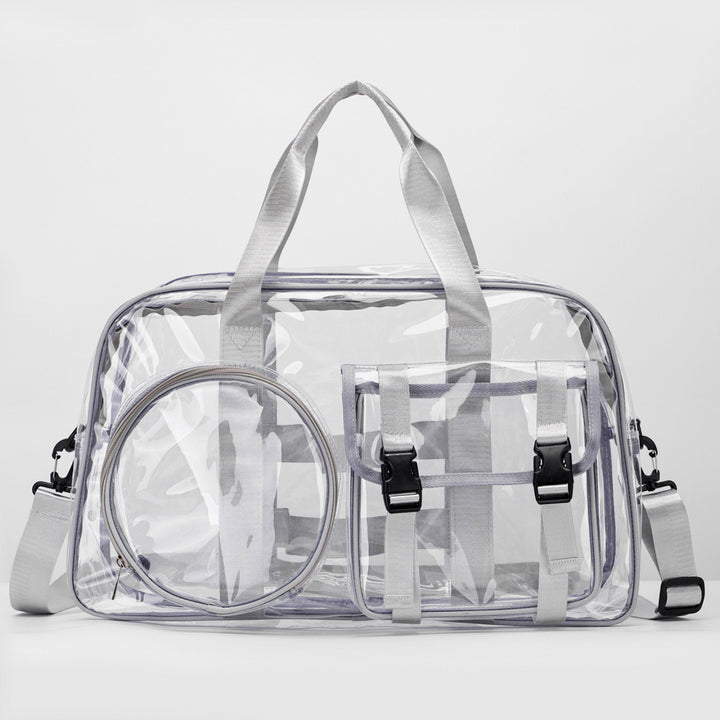 Transparent sports and travel bag with practical compartments Bowlift
