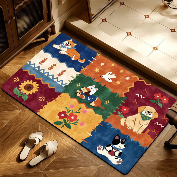 Heart Pattern Decorative Bath Mat Bowlift