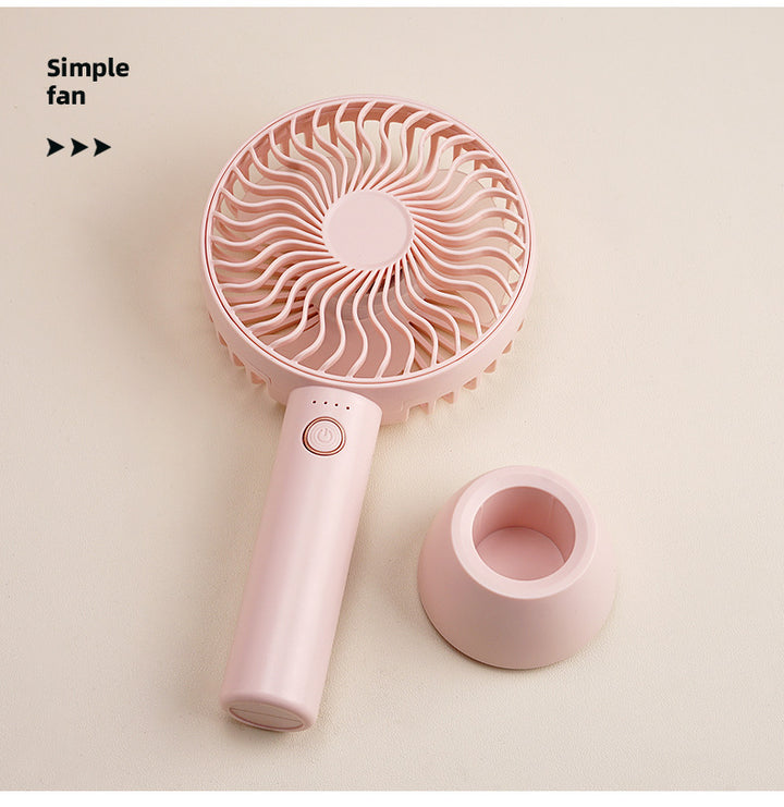 Ladies portable USB table fan with flexible tilt mechanism Bowlift