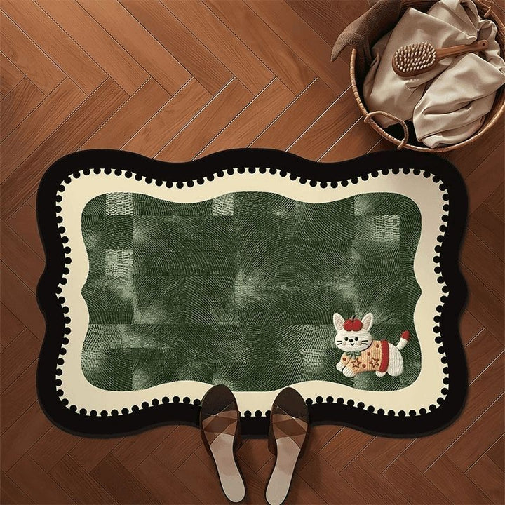 Puppy-Themed Indoor Area Mat