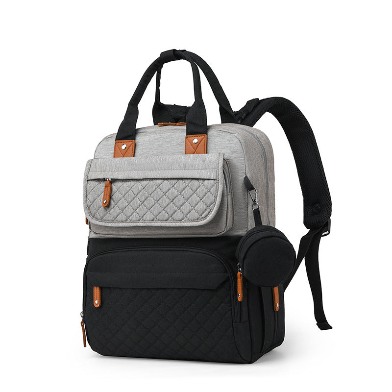 Multi-Functional Quilted Travel Backpack Bowlift