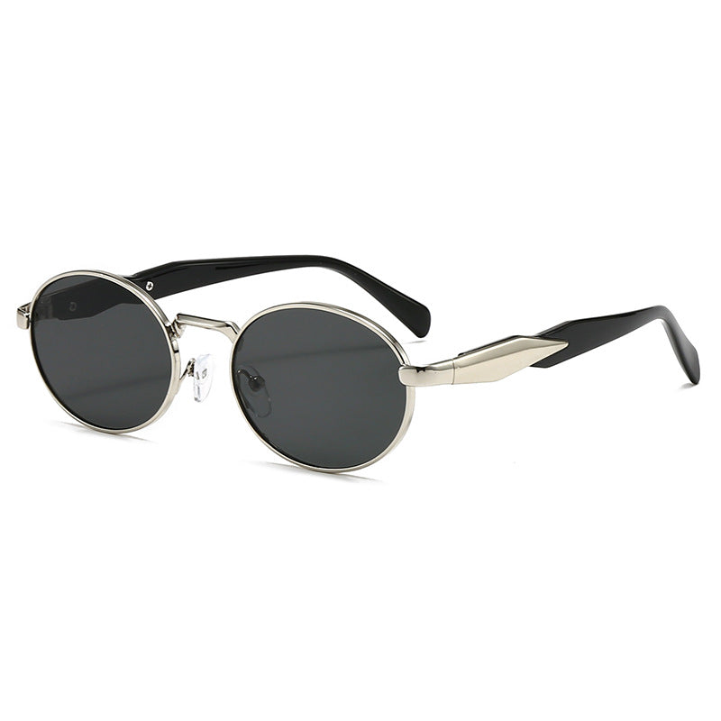 Retro Oval Frame Sunglasses