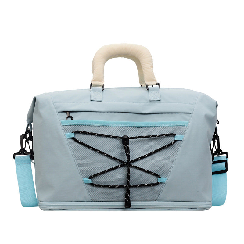 Sporty Shoulder Bag with Practical Organizer Bowlift