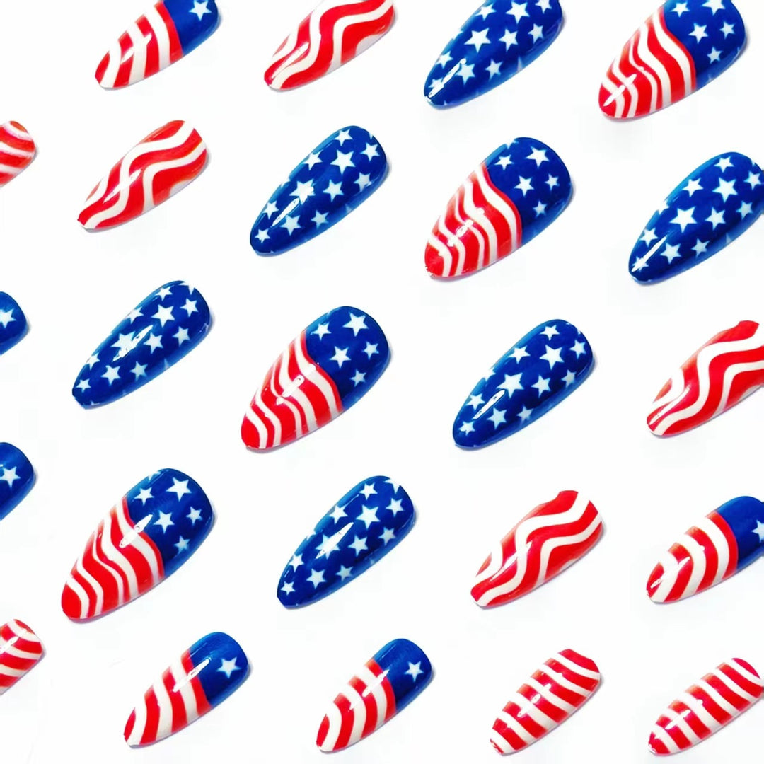 Patriotic Nail Art Bowlift