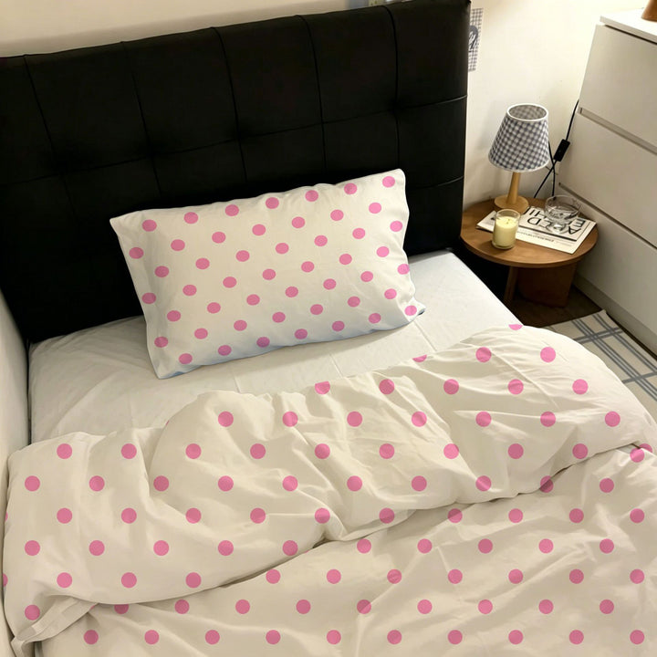 Polka Dot Pattern Bed Sheet Set