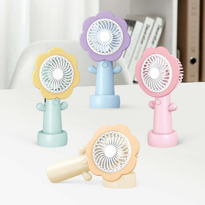 Women's Portable Mini Flower Hand Fan Bowlift