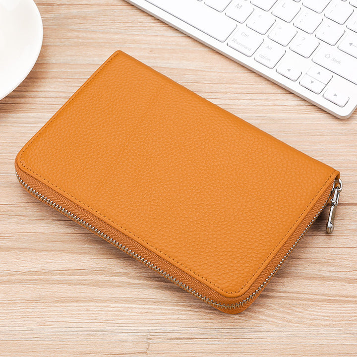 Premium Zippered Leather Organizer
