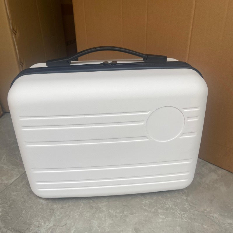 compact hardshell travel carry case with top handle and reinforced ridged shell Bowlift