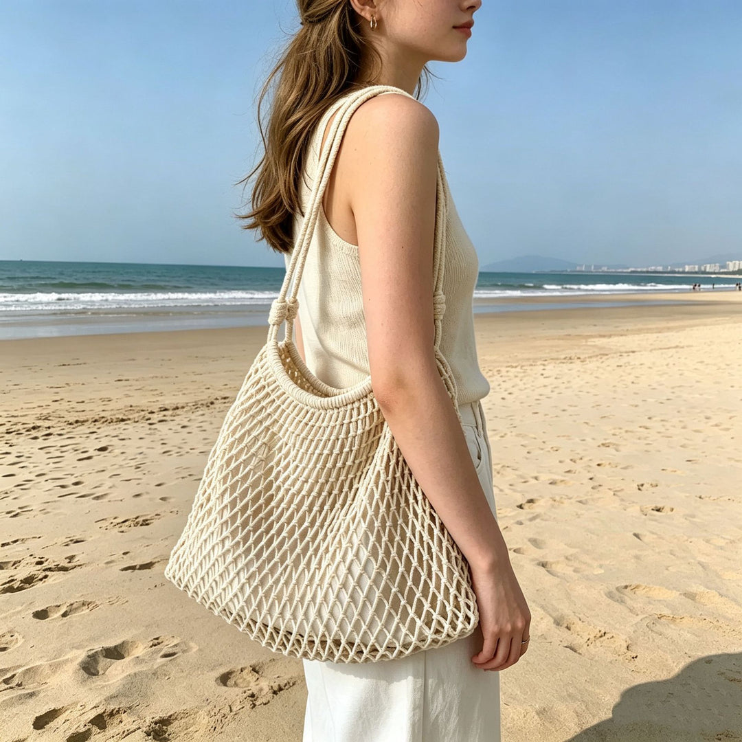 Mesh tote bag with soft handle Bowlift