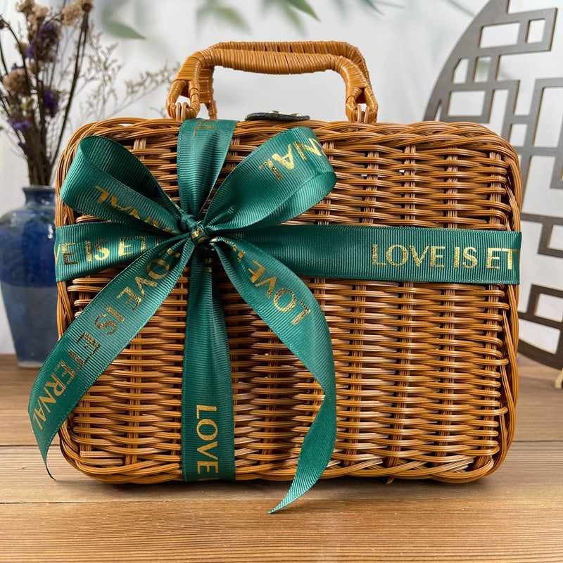 Women classic rattan handbag Bowlift