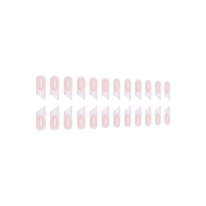 Elegant French Tip Acrylic Nail Art Extensions Bowlift
