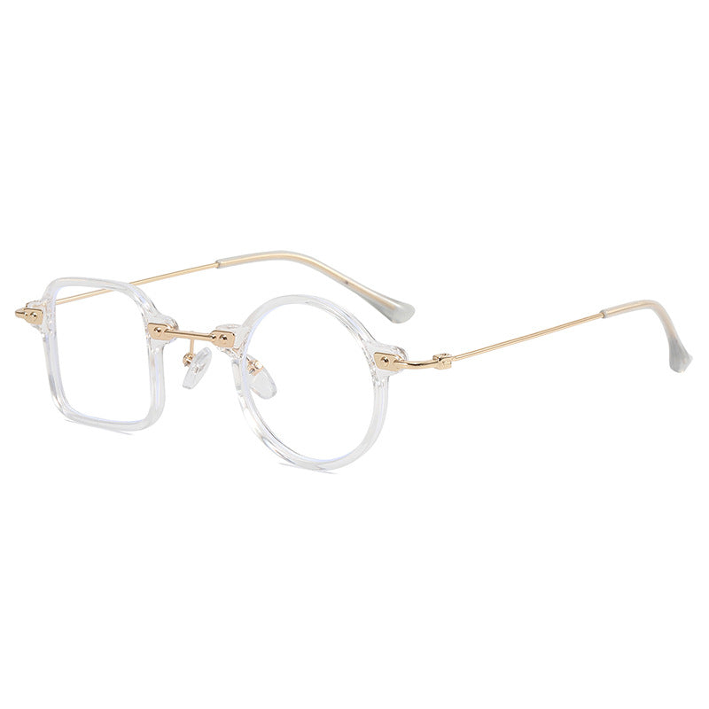Ladies elegant round hybrid glasses with square design Bowlift