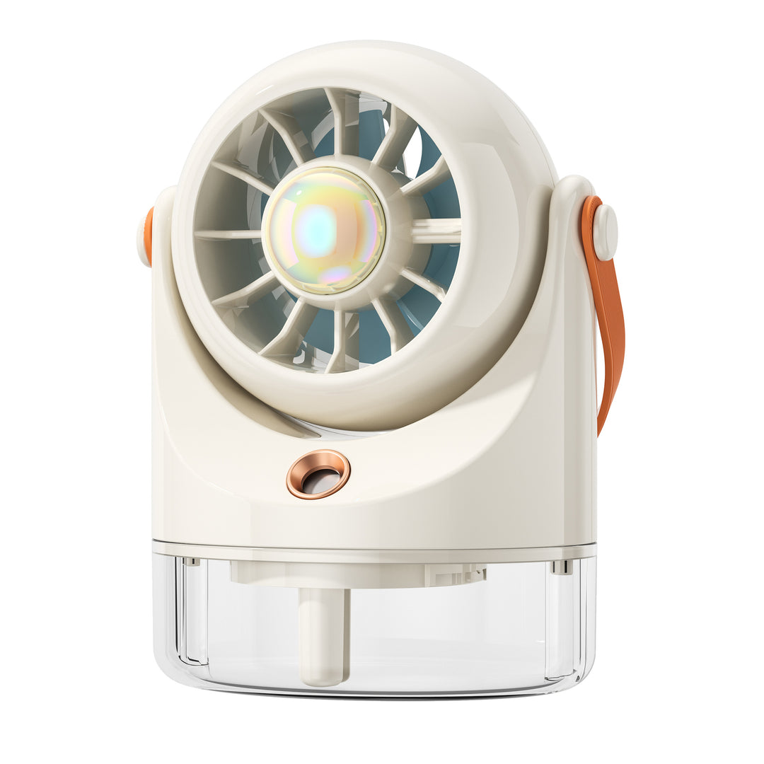 Women portable mini-fan with LED lighting Bowlift