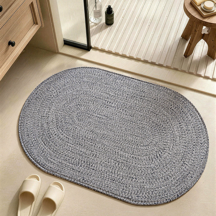 Natural Fiber Bath Rug Bowlift