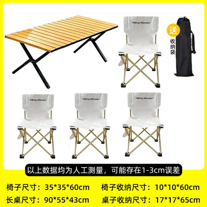 Folding Camping Chairs Set Bowlift