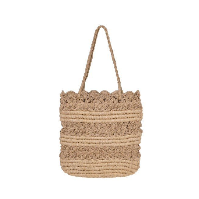 Straw handbag Bowlift
