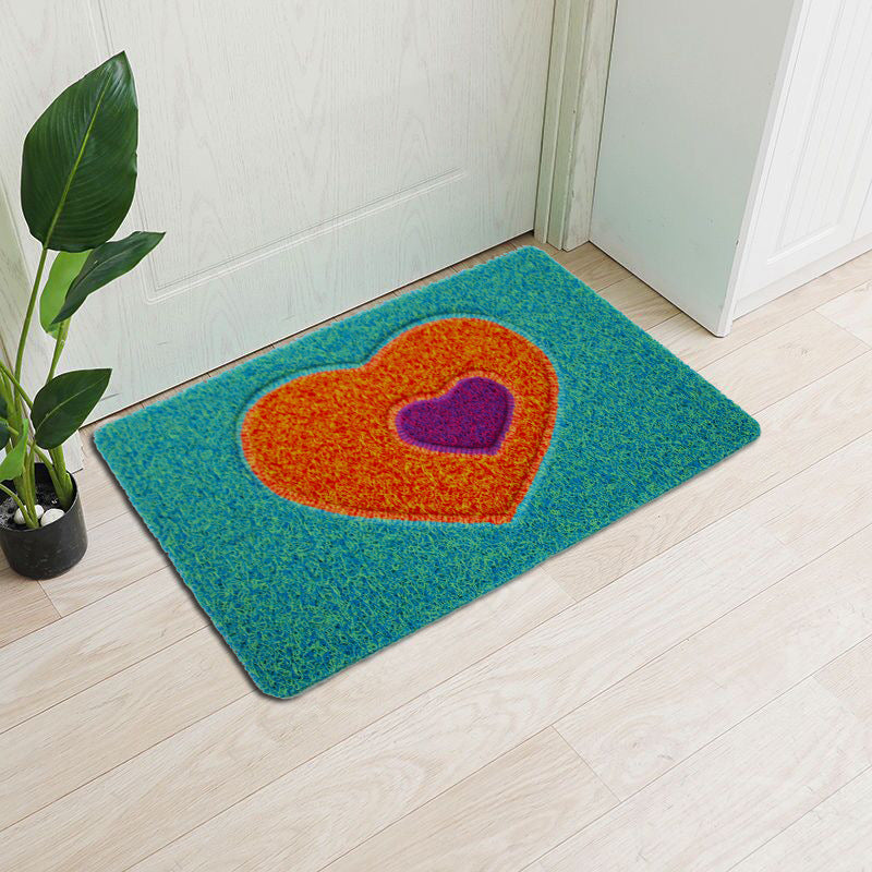 Decorative Heart-Themed Door Mat Bowlift