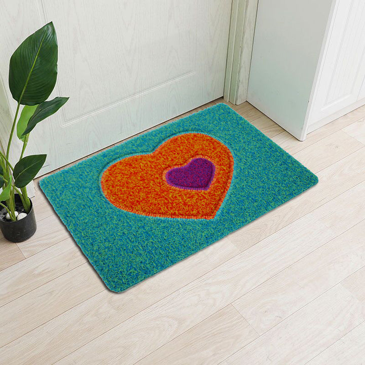 Decorative Heart-Themed Door Mat Bowlift